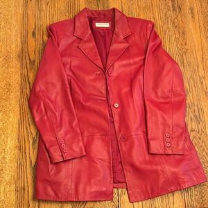 Two leather coats